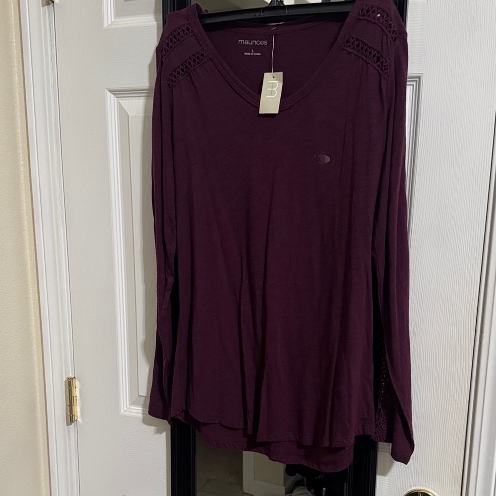 Maurices Deep Purple Blouse
